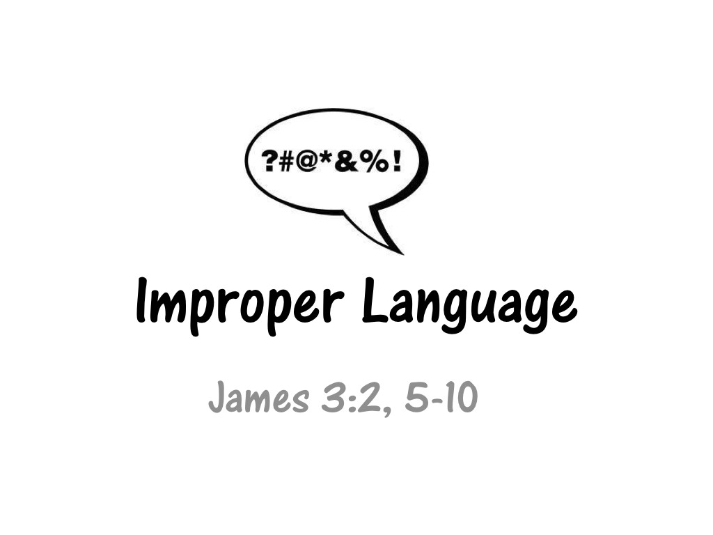 Improper Language
