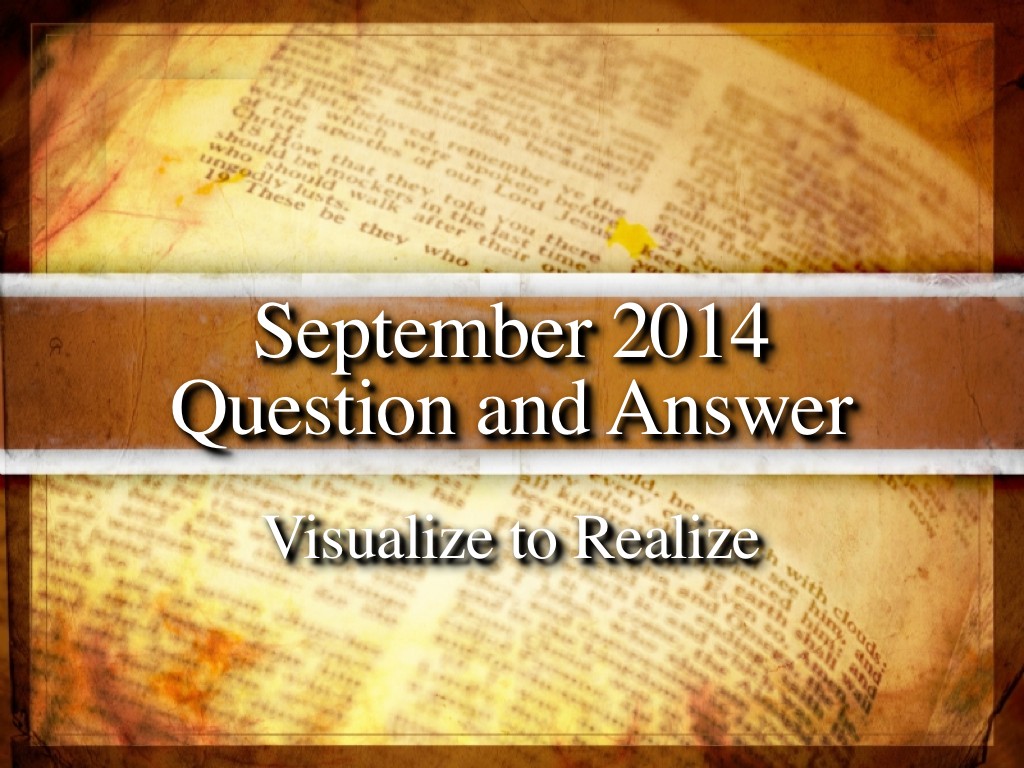 September 2014 Question and Answer