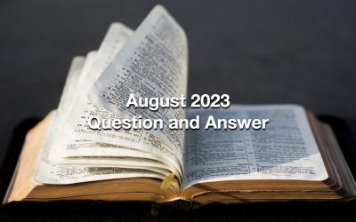 August 2023 Question and Answer